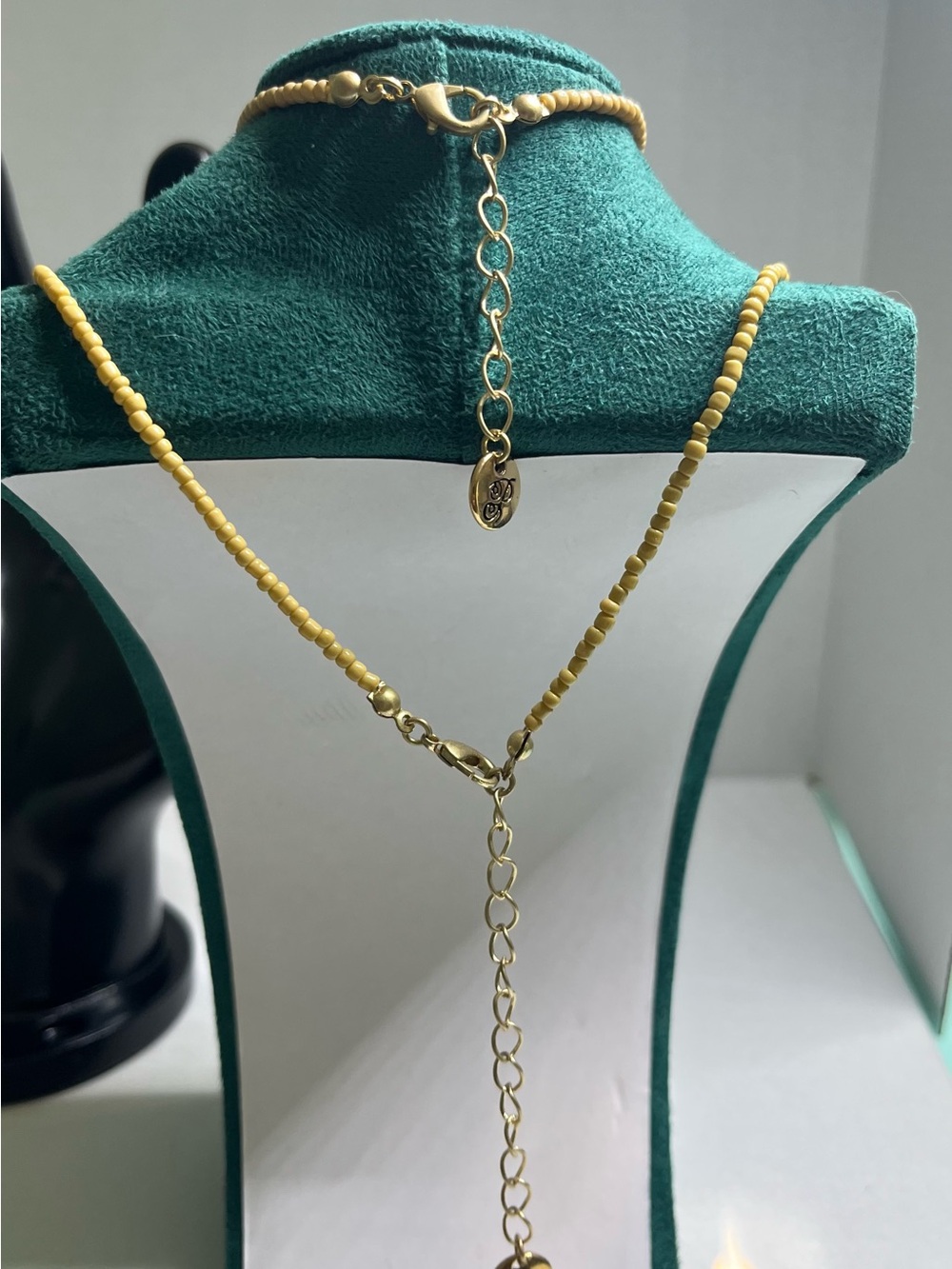 Delicate Cream Beaded Necklace & Bracelet Set - Minimal & Bohemian - Picture 2 of 4
